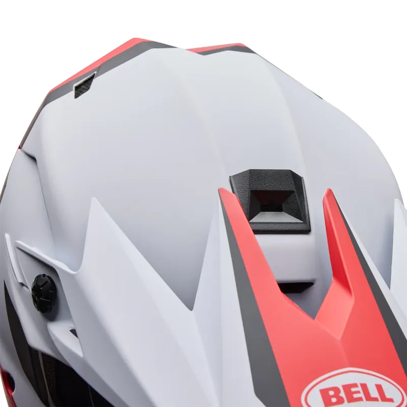 Bell Full-10 MIPS Level Set Full Face Helmet in White/Red-8