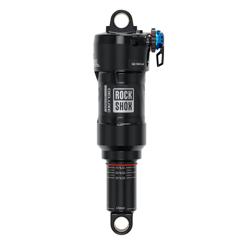 RockShox Deluxe Ultimate RCT Rear Shock Linear Air 0 Neg/1 Pos Token LinearReb/LowComp380lb LockoutForce Trunnion Standard C1 205X65 in Black-3