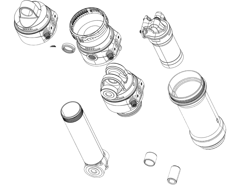 Balfes Bikes RockShox Rear Shock Spring Clip Super Deluxe Coil B1 Deluxe Coil B1 Vivid Coil C1 in Black | Free postage over £30, £10 off first order, price match & 0% finance.