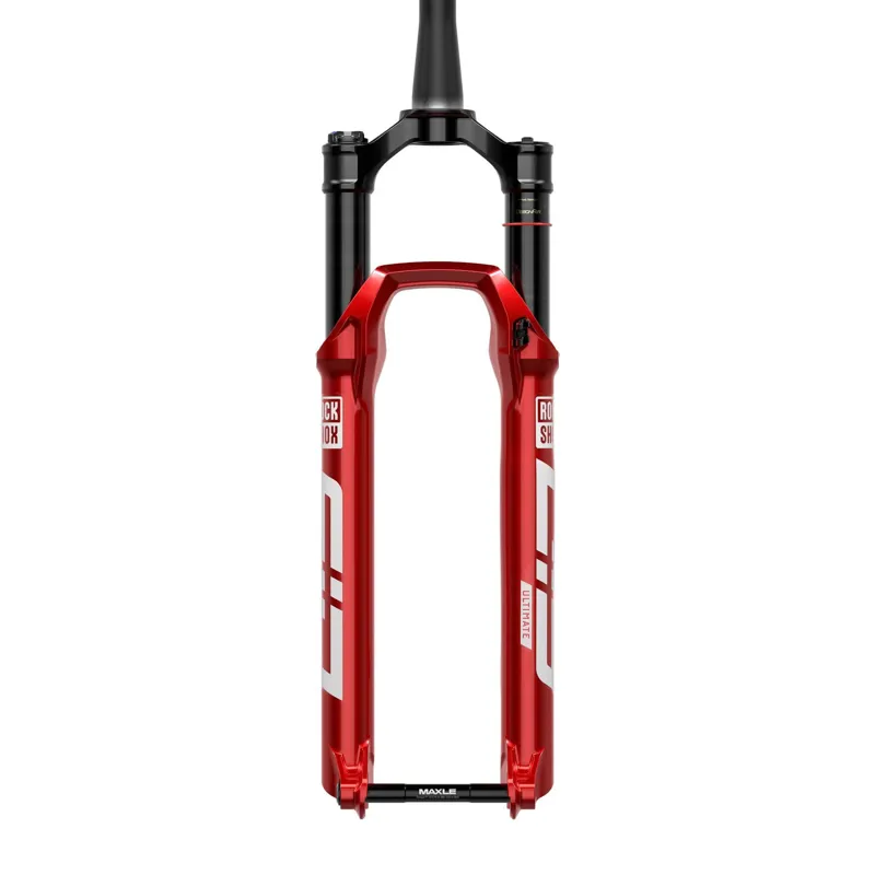 RockShox Sid Ultimate Race Day 3P Remote Fork 29 inch Boost 15X110 120mm 44 Offset Tapered Debonair D1 in Electric Red-2