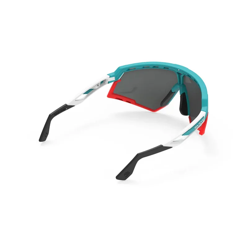 Rudy Project Defender RP Optics Sunglasses in Emerald-White Matte/Multilaser Red-1