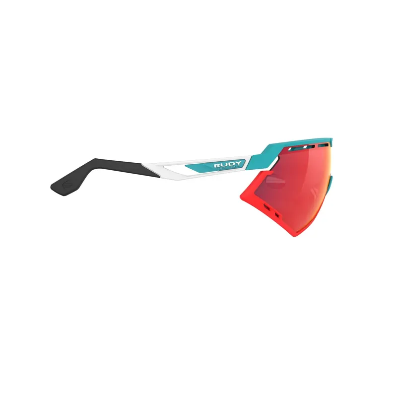 Rudy Project Defender RP Optics Sunglasses in Emerald-White Matte/Multilaser Red-3