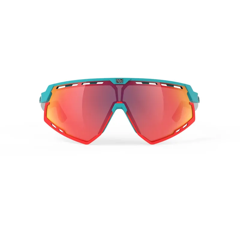 Rudy Project Defender RP Optics Sunglasses in Emerald-White Matte/Multilaser Red-5