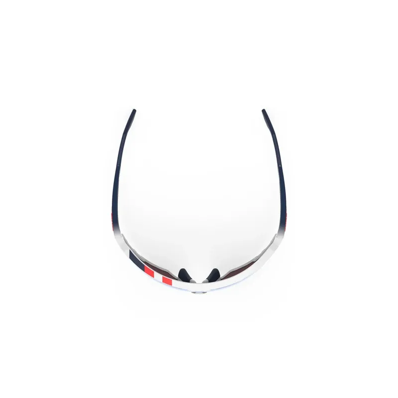 Rudy Project Defender RP Optics Sunglasses in White Gloss/Fade Blue/Red Stripes/White/Mult-2
