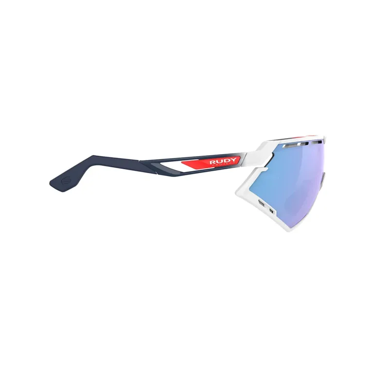 Rudy Project Defender RP Optics Sunglasses in White Gloss/Fade Blue/Red Stripes/White/Mult-3
