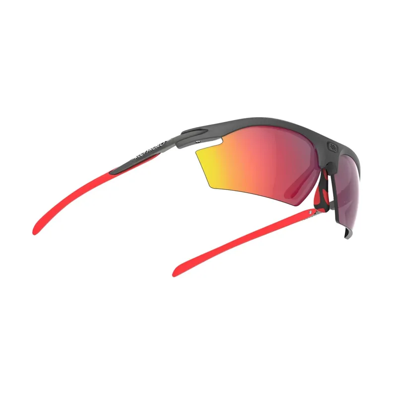 Rudy Project Rydon RP Optics Sunglasses in Graphite Multicolor Red/Multilaser Red-5