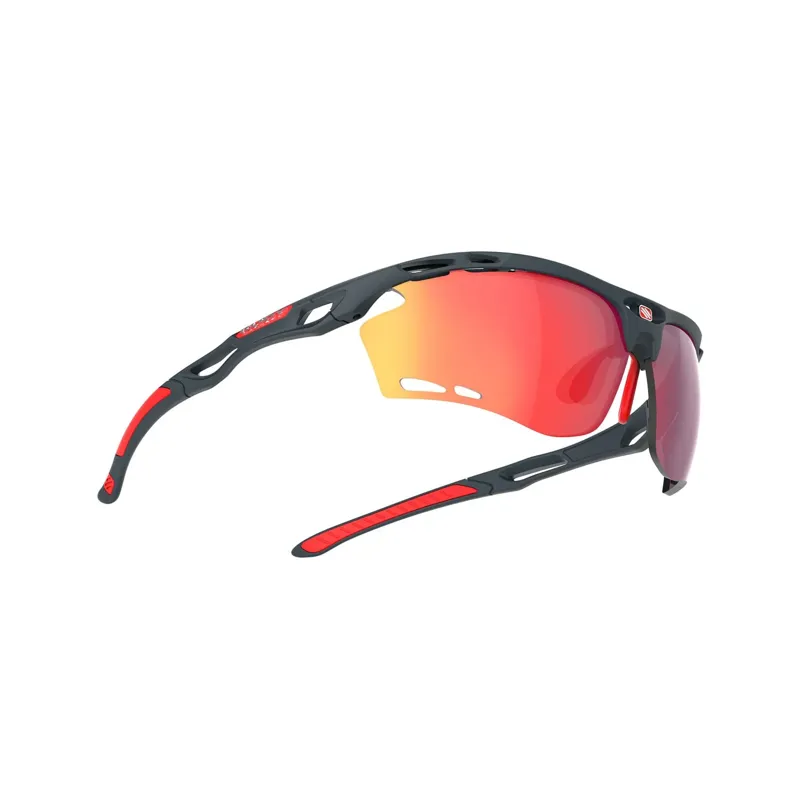 Rudy Project Propulse RP Optics Sunglasses In Charcoal Matte/Multilaser Red-2