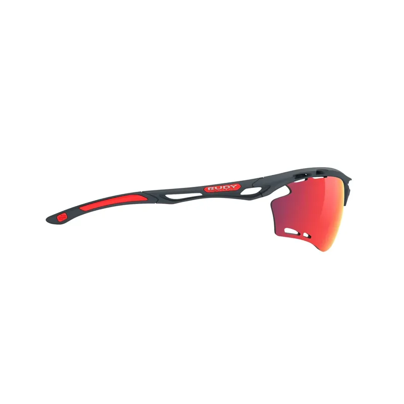 Rudy Project Propulse RP Optics Sunglasses In Charcoal Matte/Multilaser Red-3