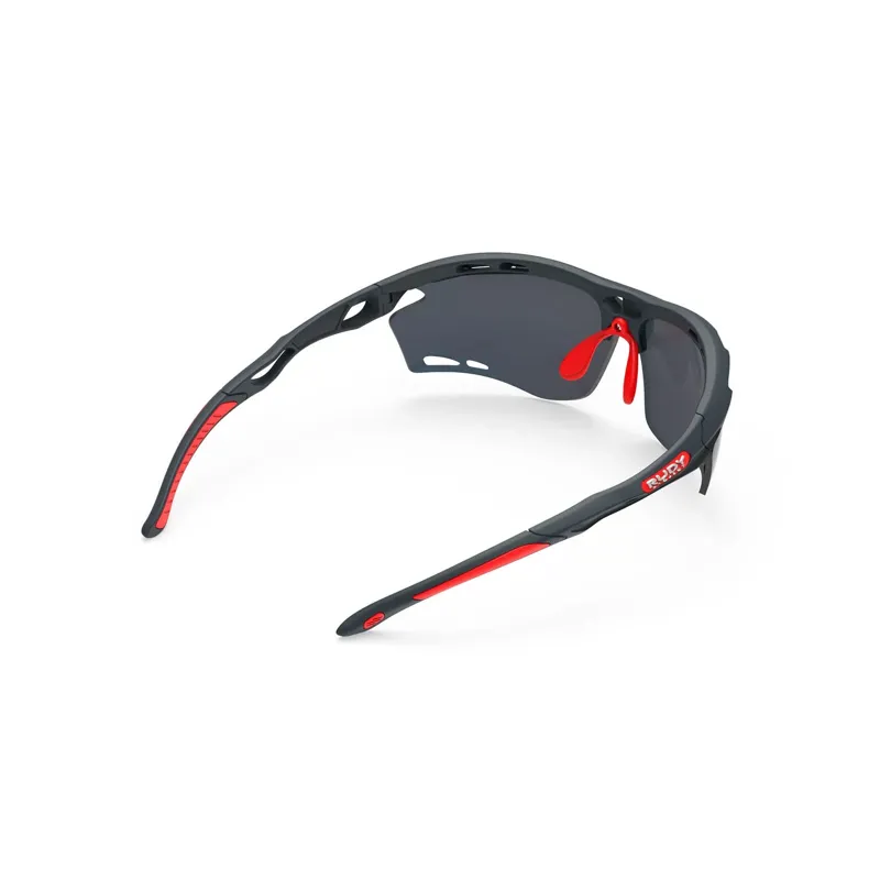 Rudy Project Propulse RP Optics Sunglasses In Charcoal Matte/Multilaser Red-4