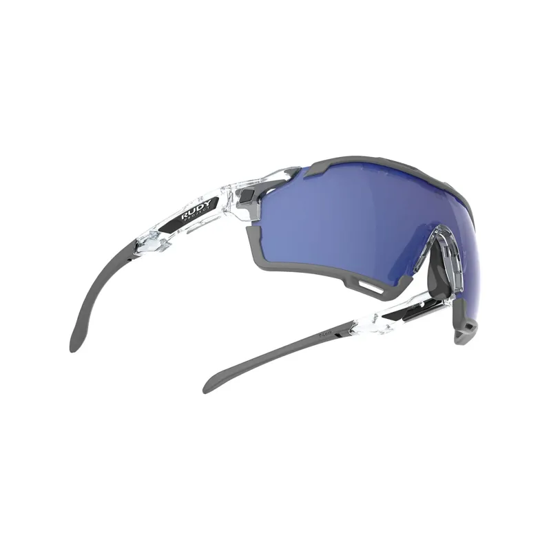  Rudy Project Cutline RP Optics Sunglasses in Crystal Gloss/Multilaser Deep Blue-4