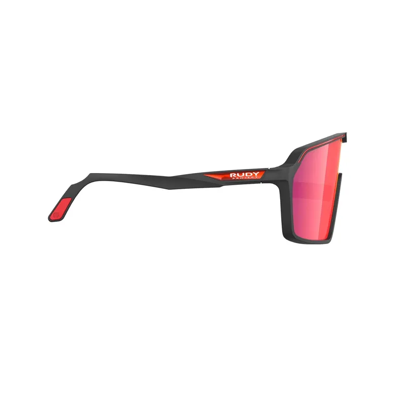 Rudy Project Spinshield RP Optics Sunglasses in Black Matte/Multilaser Red-3