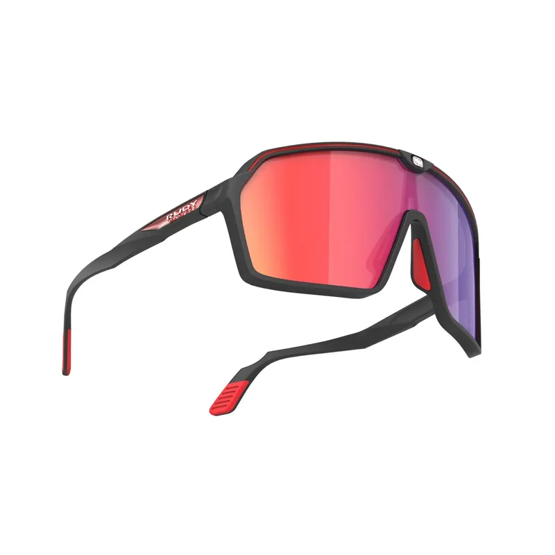 Rudy Project Spinshield RP Optics Sunglasses in Black Matte/Multilaser Red-4