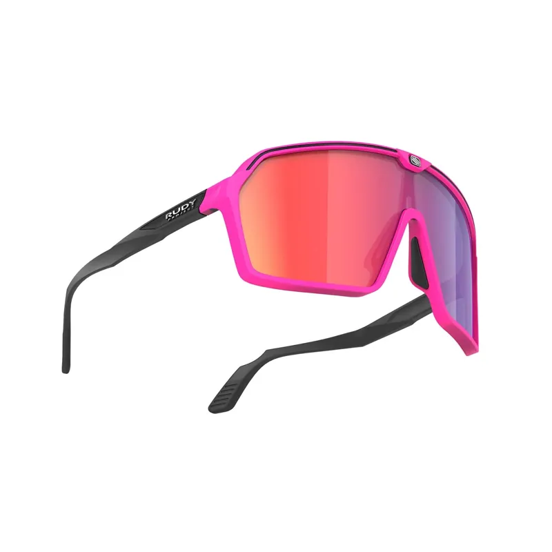 Rudy Project Spinshield RP Optics Sunglasses in Pink Fluo/Black Matte/Multilaser Red-1