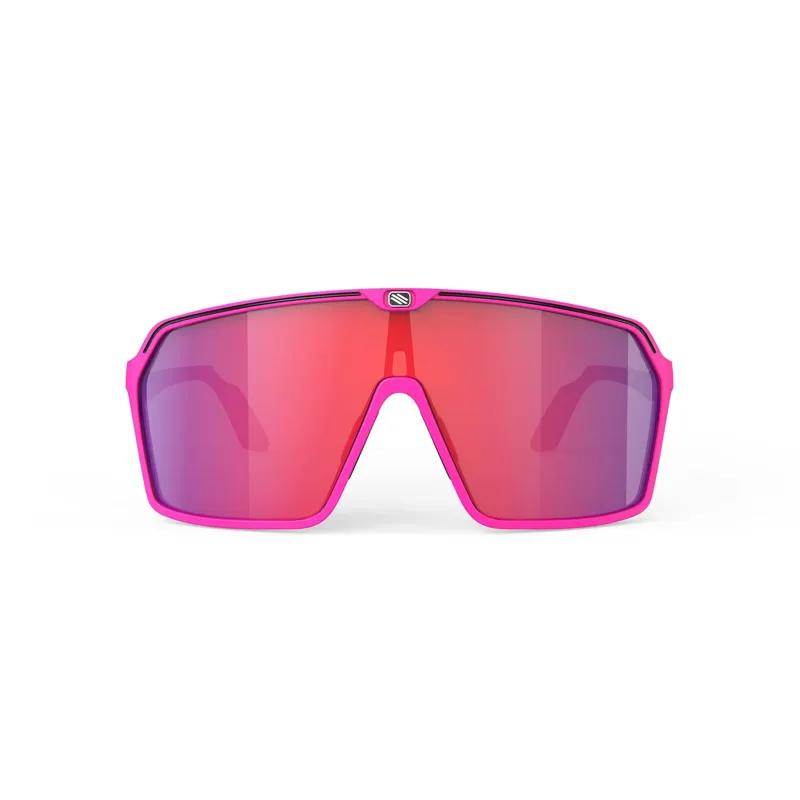 Rudy Project Spinshield RP Optics Sunglasses in Pink Fluo/Black Matte/Multilaser Red-5