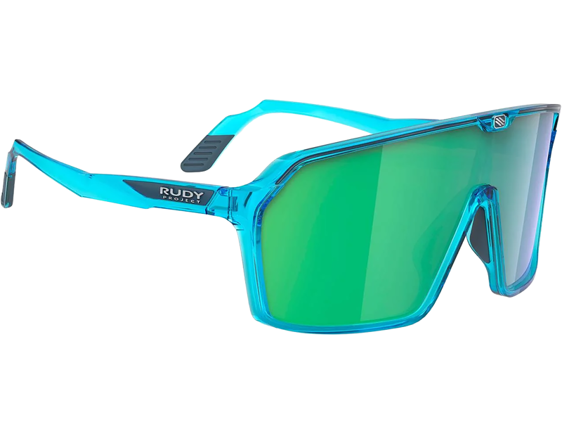 Rudy Project Spinshield RP Optics Sunglasses in Crystal Azur/Multilaser Green