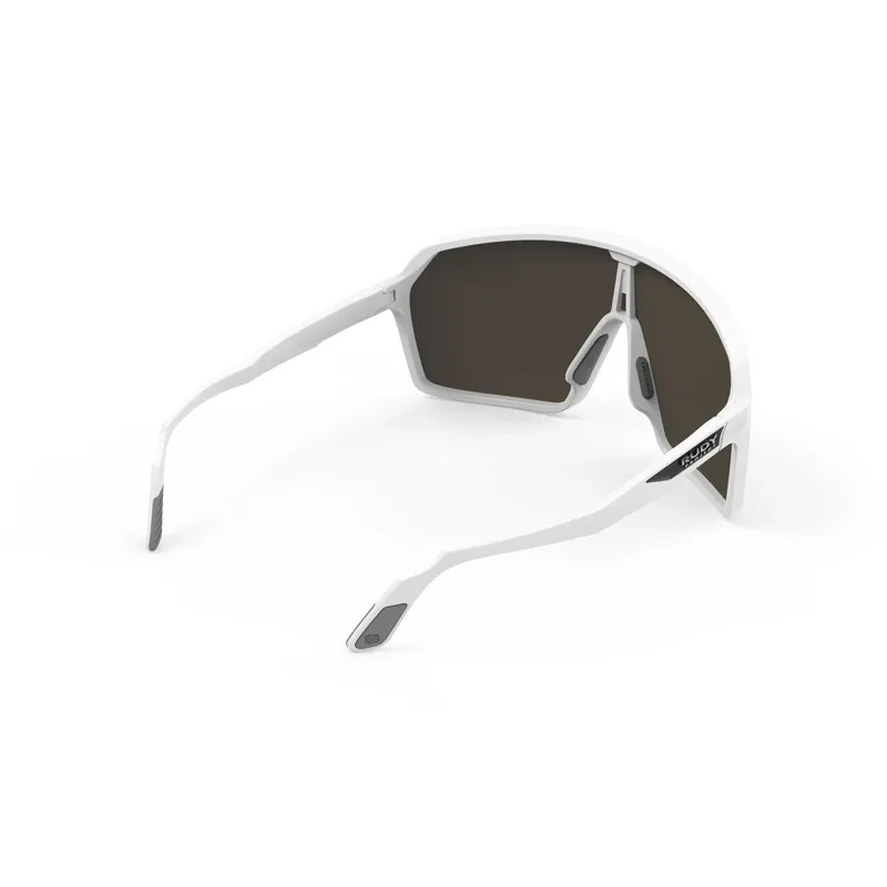 Rudy Project Spinshield RP Optics Sunglasses in White Matte/Multilaser Gold-2