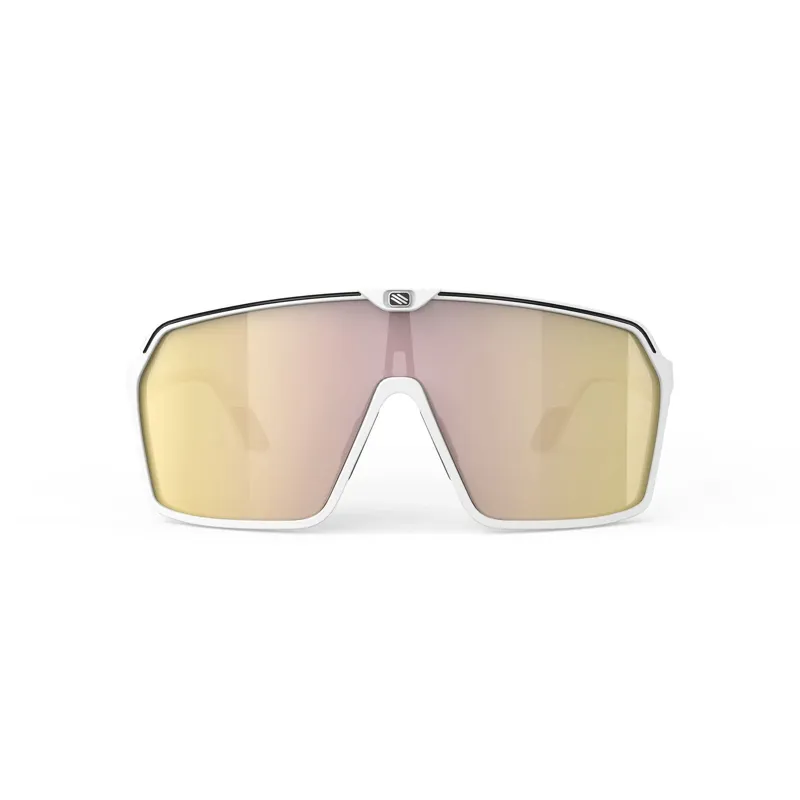 Rudy Project Spinshield RP Optics Sunglasses in White Matte/Multilaser Gold-4