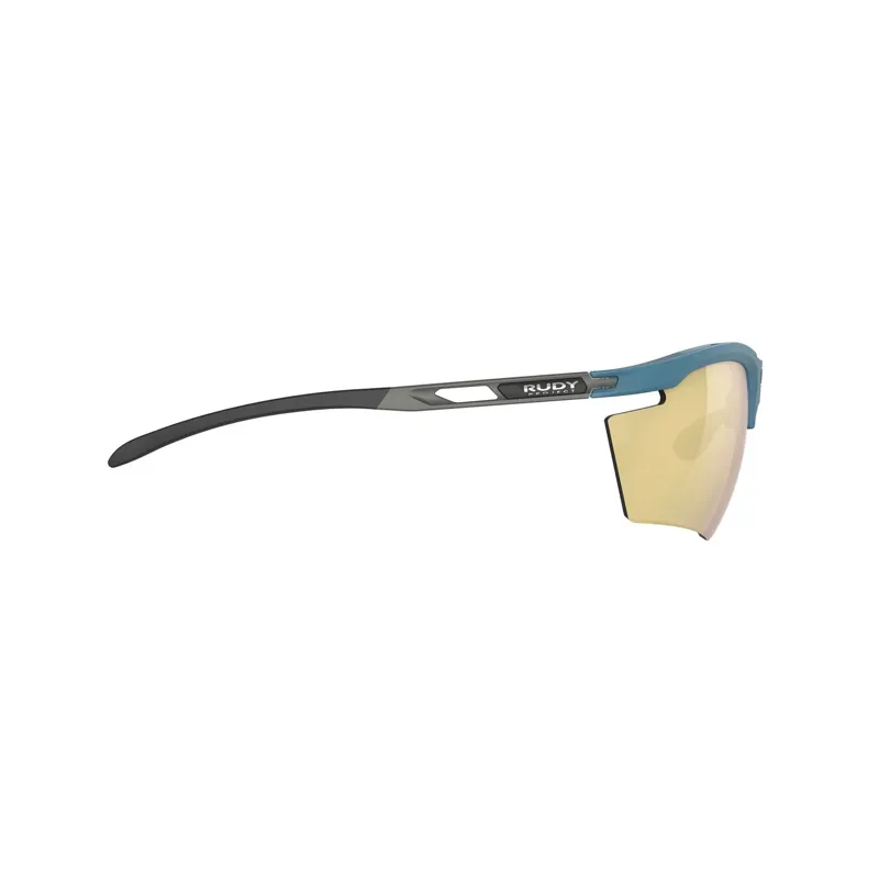 Rudy Project Magnus RP Optics Sunglasses in Light Teal Matte/Multilaser Gold-4
