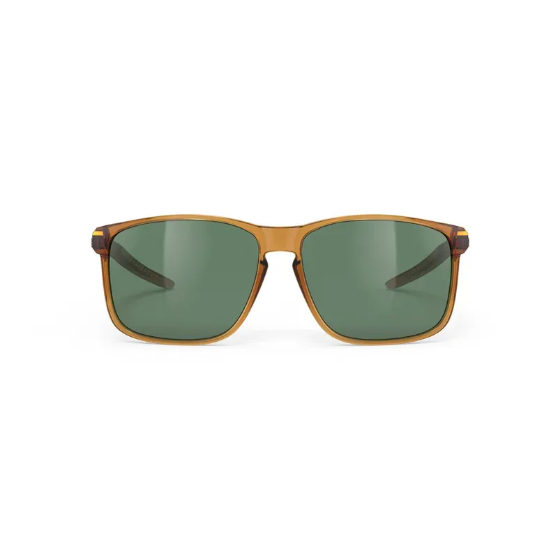 Rudy Project Overlap RP Optics Sunglasses in Crystal Butterscotch Gloss/Green -2