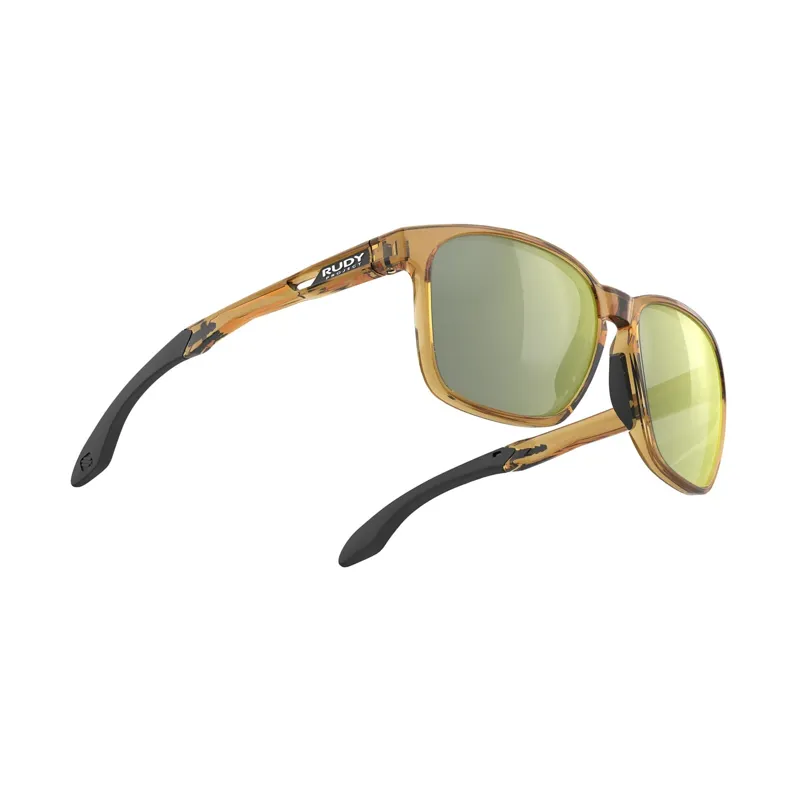 Rudy Project Lightflow A RP Optics Sunglasses in Crystal Butterscotch Gloss/Laser Green-2