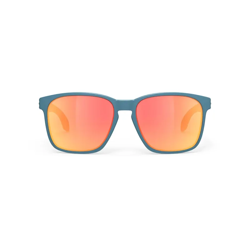 Rudy Project Lightflow A RP Optics Sunglasses in Teal Matte/Multilaser Orange-1