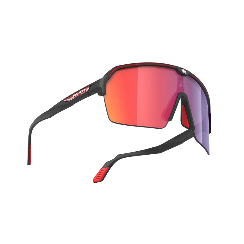 Rudy Project Spinshield Air RP Optics Sunglasses in Black Matte/Multilaser Red-4