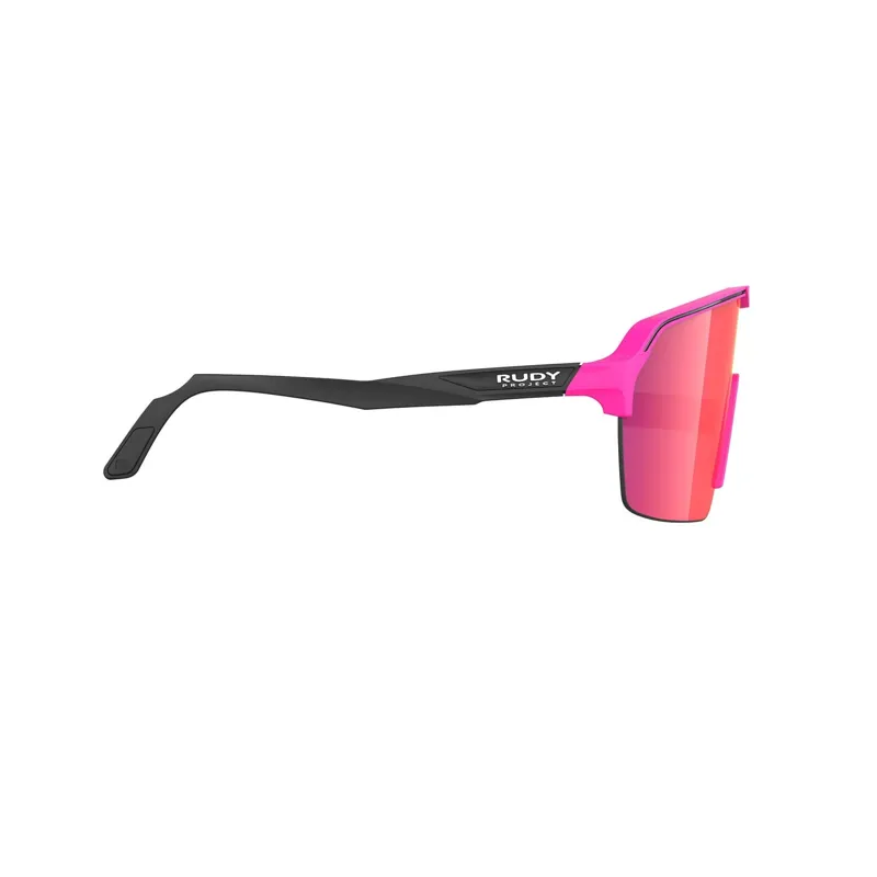 Rudy Project Spinshield Air RP Optics Sunglasses in Pink Fluo Matte/Multilaser Red-3