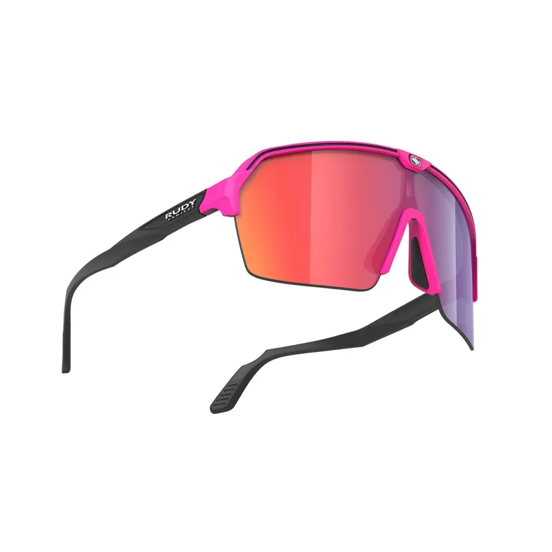 Rudy Project Spinshield Air RP Optics Sunglasses in Pink Fluo Matte/Multilaser Red-4