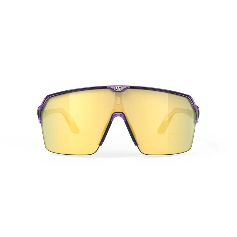 Rudy Project Spinshield Air RP Optics Sunglasses in Crystal Lilac Gloss/Multilaser Yellow-1