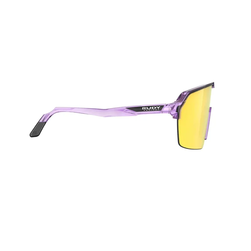 Rudy Project Spinshield Air RP Optics Sunglasses in Crystal Lilac Gloss/Multilaser Yellow-2