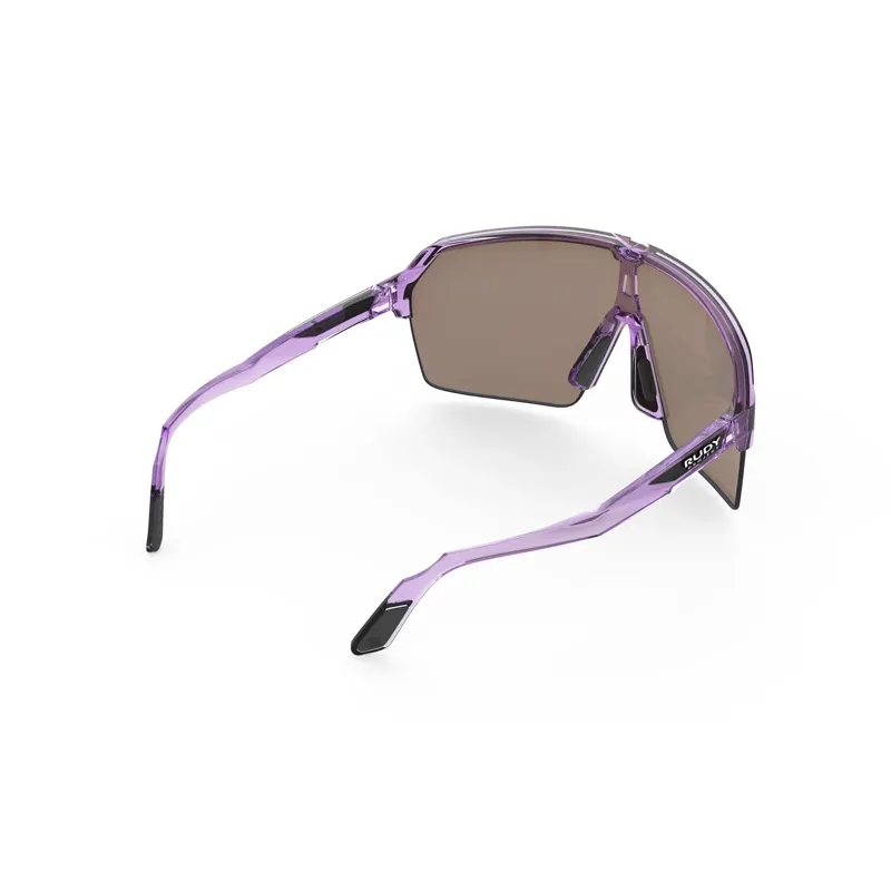 Rudy Project Spinshield Air RP Optics Sunglasses in Crystal Lilac Gloss/Multilaser Yellow-3