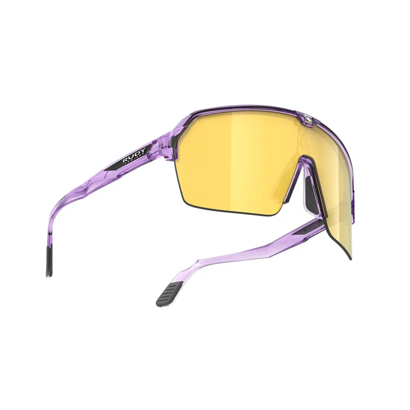 Rudy Project Spinshield Air RP Optics Sunglasses in Crystal Lilac Gloss/Multilaser Yellow-5