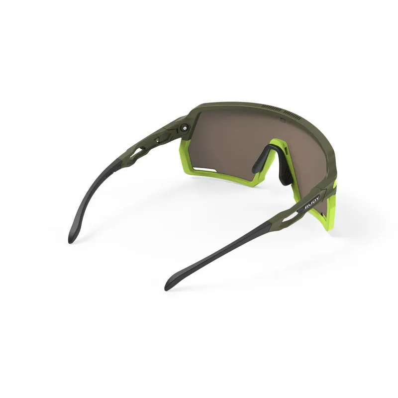 Rudy Project Kelion RP Optics Sunglasses in Olive Matte/Multilaser Yellow-1