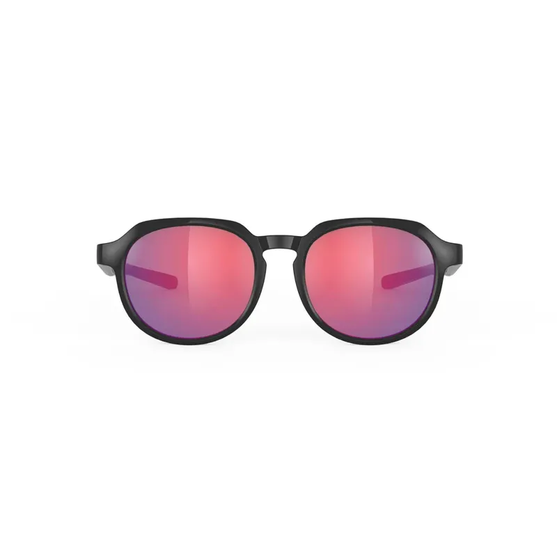  Rudy Project Glamshady Polar 3FX Sunglasses in Black Gloss/Multilaser Red -1