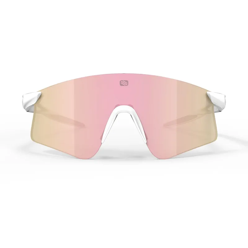 Rudy Project Astral X RP Optics Sunglasses in White Matte/Multilaser Rose Gold-2