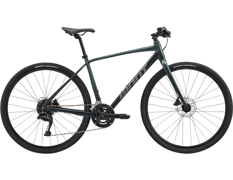 Balfes Bikes Giant Escape Disc 2 Hybrid Bike 2026 in Asphalt Green | Free postage over £30, £10 off first order, price match & 0% finance.