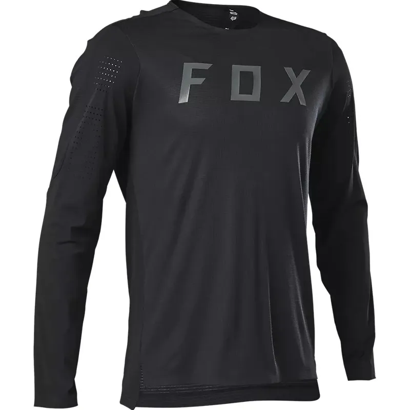 Fox Racing Flexair Pro Long Sleeve Jersey in Black