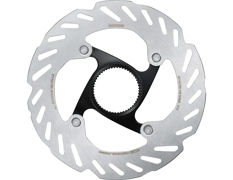 Balfes Bikes Shimano RT-CL700 Ice Tech Internal Lockring Rotor 140mm in Silver | Free postage over £30, £10 off first order, price match & 0% finance.
