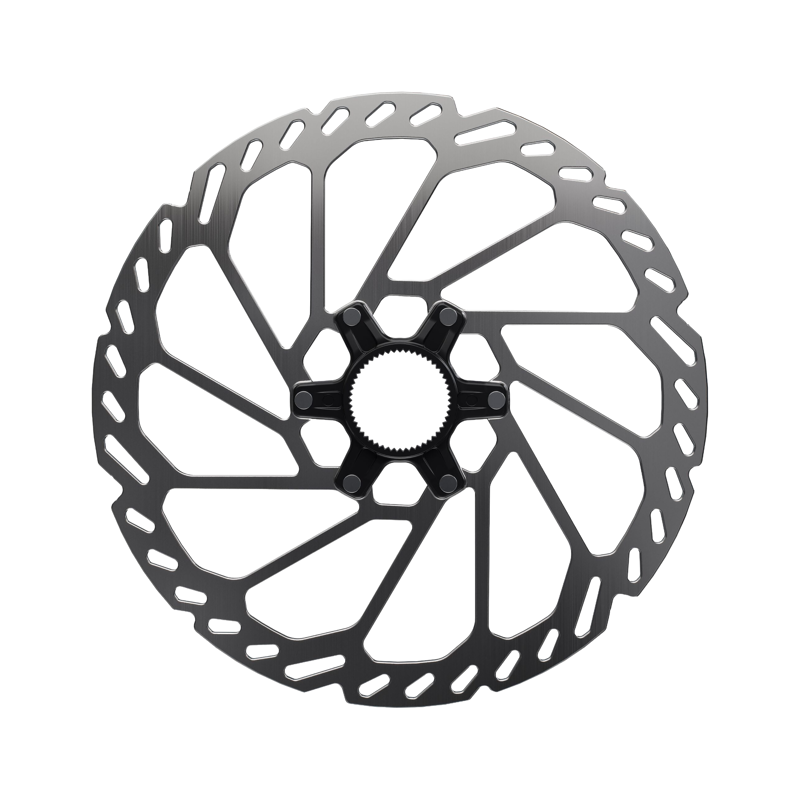 Balfes Bikes Shimano RT-CL750 220mm Centre Lock Rotor with External Lock Ring 2.2mm Thickness in Silver/Black | Free postage over £30, £10 off first order, price match & 0% finance.