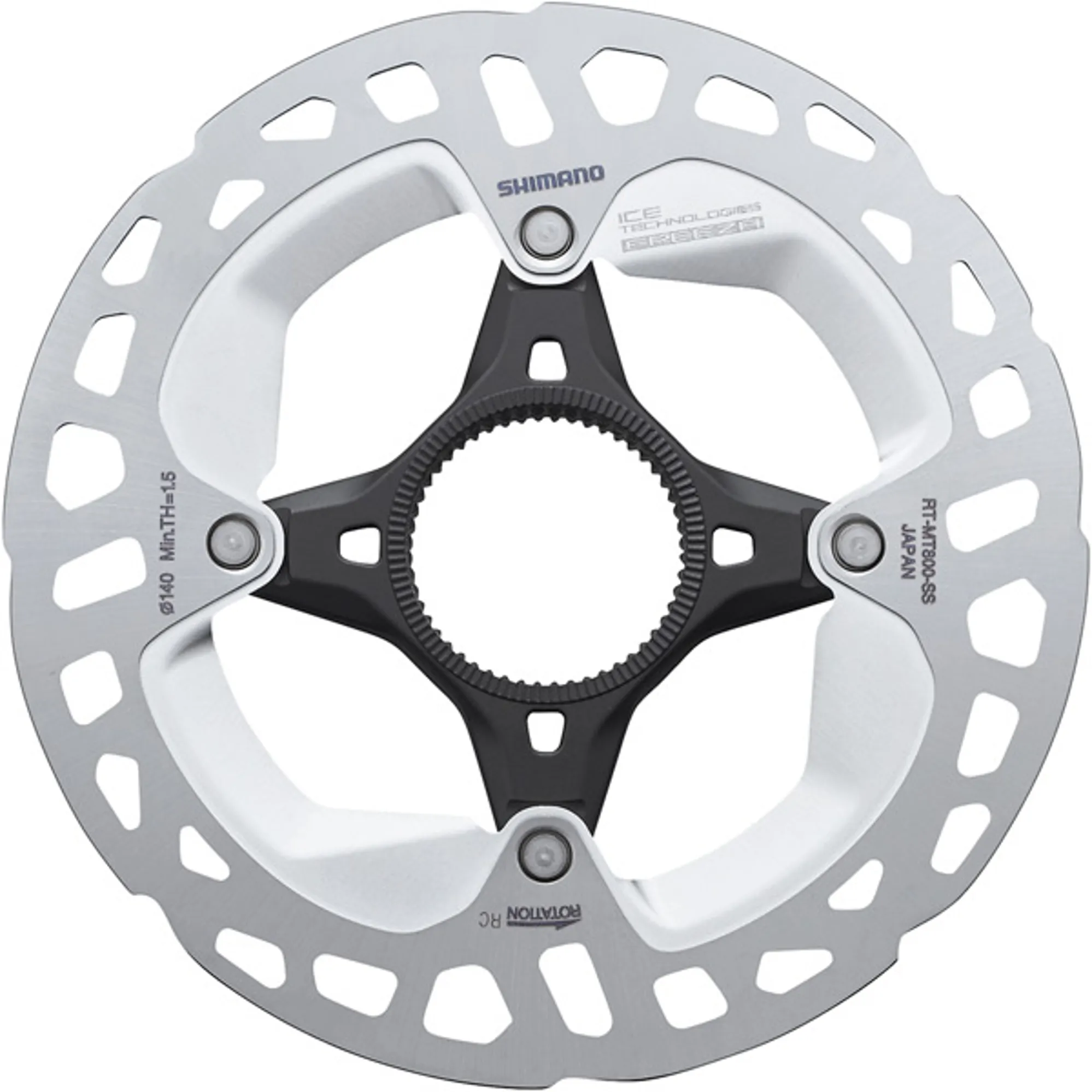 Shimano Deore RT-MT800 Ice Tech Disc Rotor with Internal Lockring
