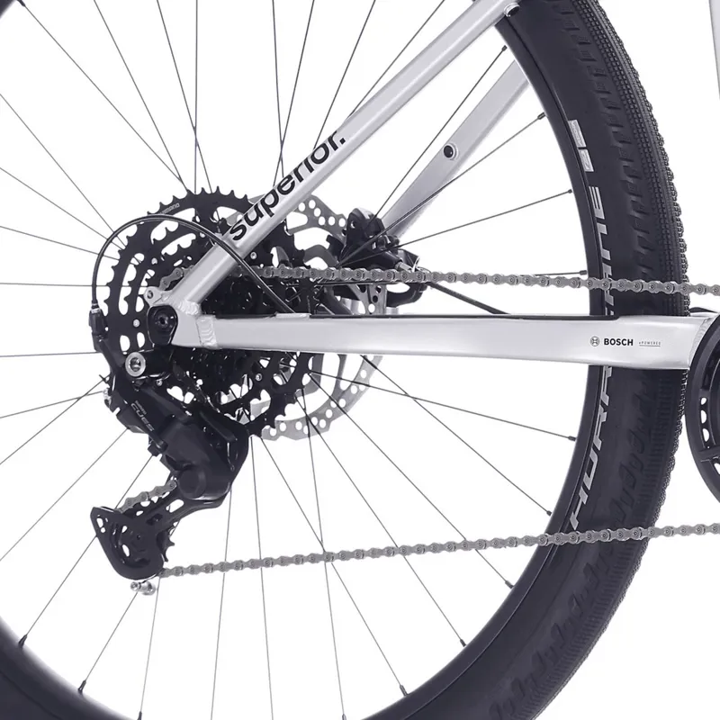 Superior eXC 6.3 MTB Electric Hybrid Bike 2026 in Silver-3