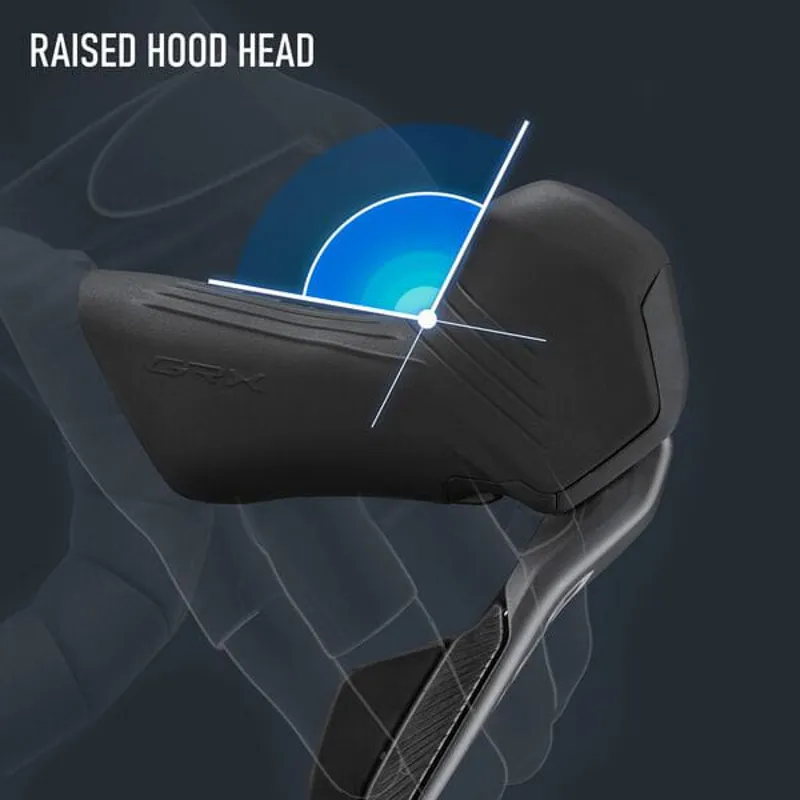 Shimano ST-RX825 GRX Di2 12-Speed STI Bled with BR-RX820 Calliper Left Rear in Black-5