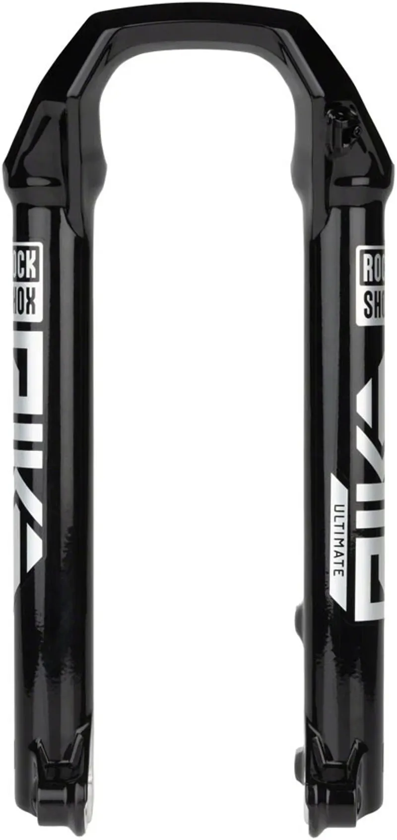 RockShox Spare - RockShox Fork Lower Leg - Foil Decals Included 27 15X110 Boost W/ Lower Leg Plugs - Pike Ultimate C1+ 2023+/Pike Flight Attendant 2022+: GLOSS BLACK-1