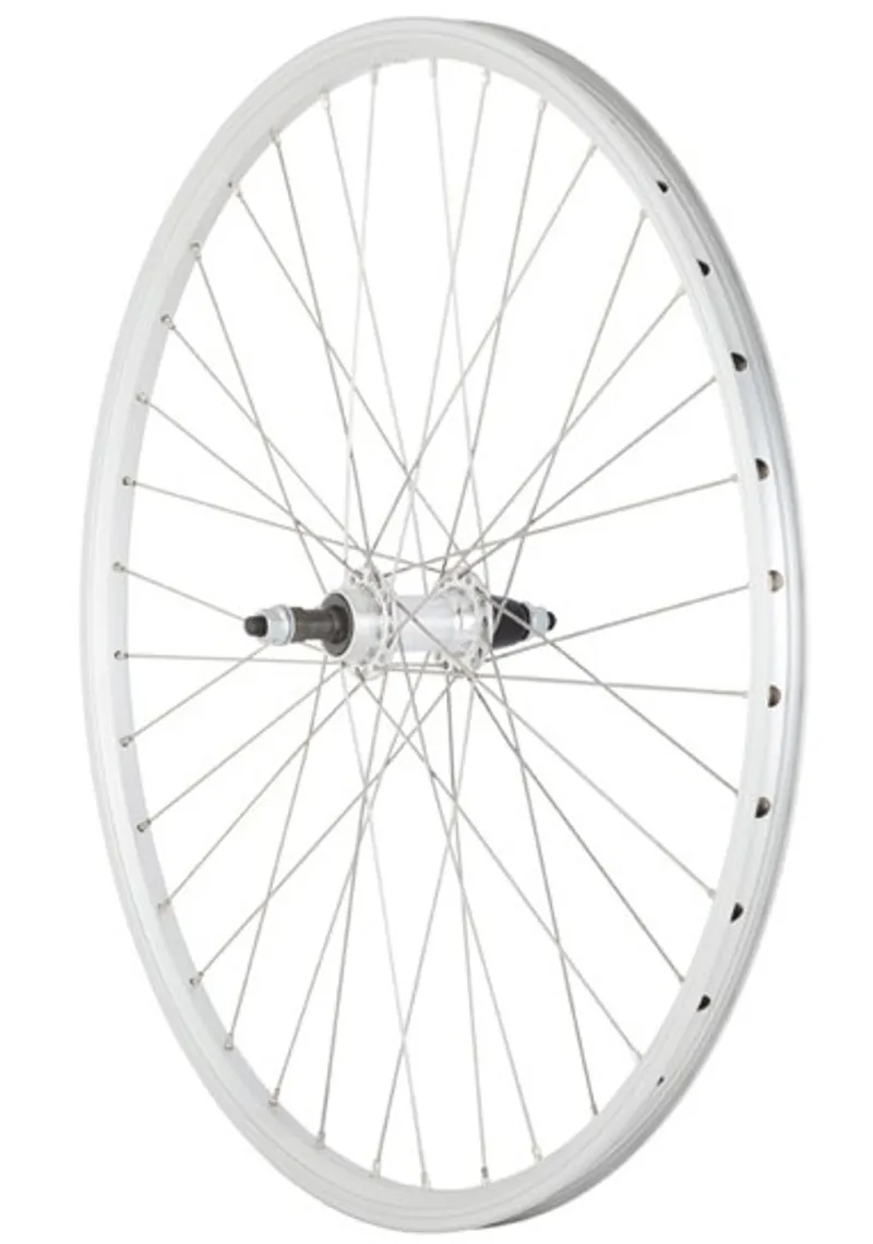 M Part Wheels MTB Rear Wheel Nutted Screw On 26 Inch in Silver