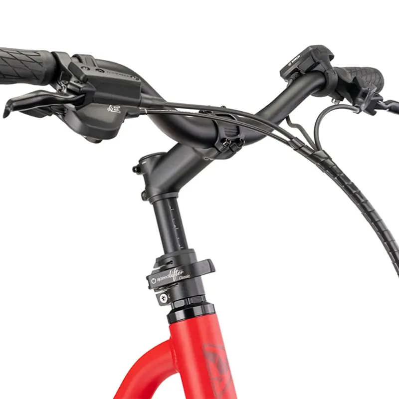 Tern Quick Haul Long D9 Performance 500Wh Electric Cargo Bike 2027 in Satin Traffic Red-6