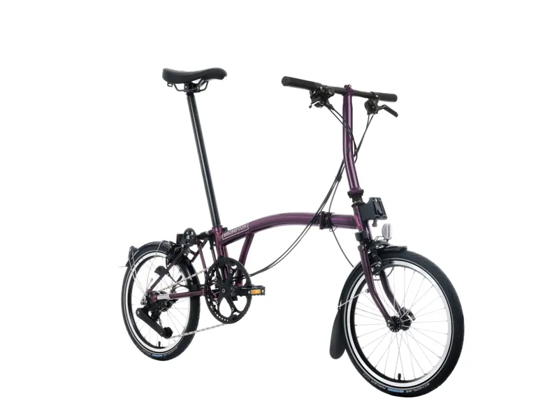 Brompton C Line 12-Speed Folding Bike 2026 in Amethyst Lacquer-9