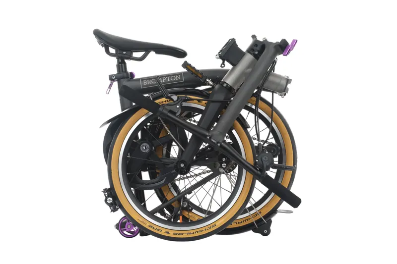 Brompton T Line Ceratech 4 Speed Folding Bike 2025 in Ceratech Black-5