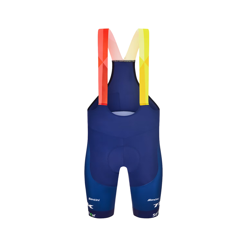 Balfes Bikes Santini Lidl-Trek RSL Team Bib Short in Dark Blue/Yellow | Free postage over £30, £10 off first order, price match & 0% finance.