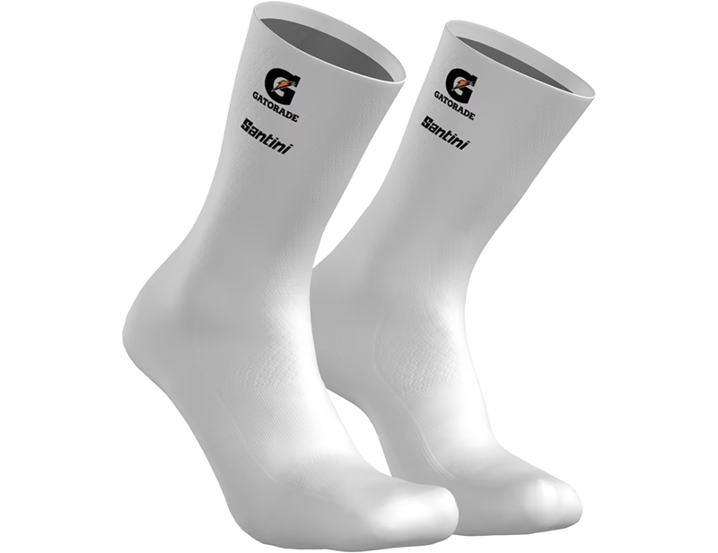 Trek Santini Lidl-Trek Team Cycling Socks in White-1