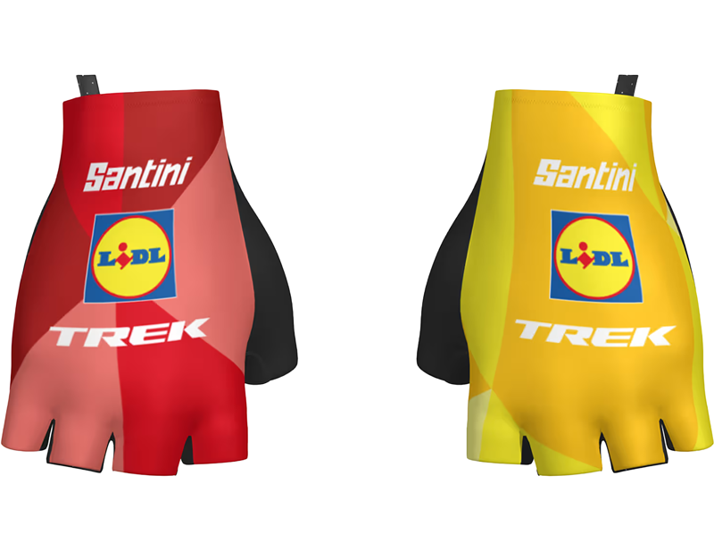 Balfes Bikes Trek Santini Lidl-Trek Team Unisex Cycling Mitt in Dark Blue/Yellow | Free postage over £30, £10 off first order, price match & 0% finance.